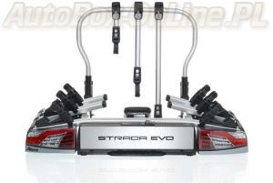 Atera - Strada Evo 4 - (Aluminiowy uchwyt ze światłami na hak holowniczy na 4 rowery)