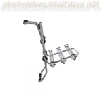 Inter Pack - Padova 3 Stal. [ Stalowy uchwyt z szynami na 3 rowery montowany na tylniej klape samochodu ]