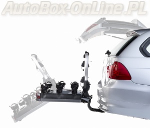 Atera - Strada Evo 3 - (Aluminiowy uchwyt ze światłami na hak holowniczy na 3 rowery)