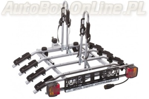 AMOS - Tytan 4 Plus ( Platforma ze światłami na 4 rowery mocowana na haku /7pin/)