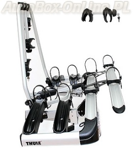 THULE - EuroClassic 929 G6 + 928-1 /2014/ ( Platforma mocowana na haku ze światłami na 4 rowery.)